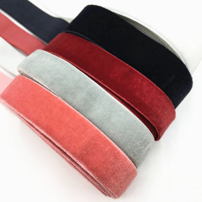 Ribbon Bow Gift - 15mm 5Yards Velvet Elastic Band Hair