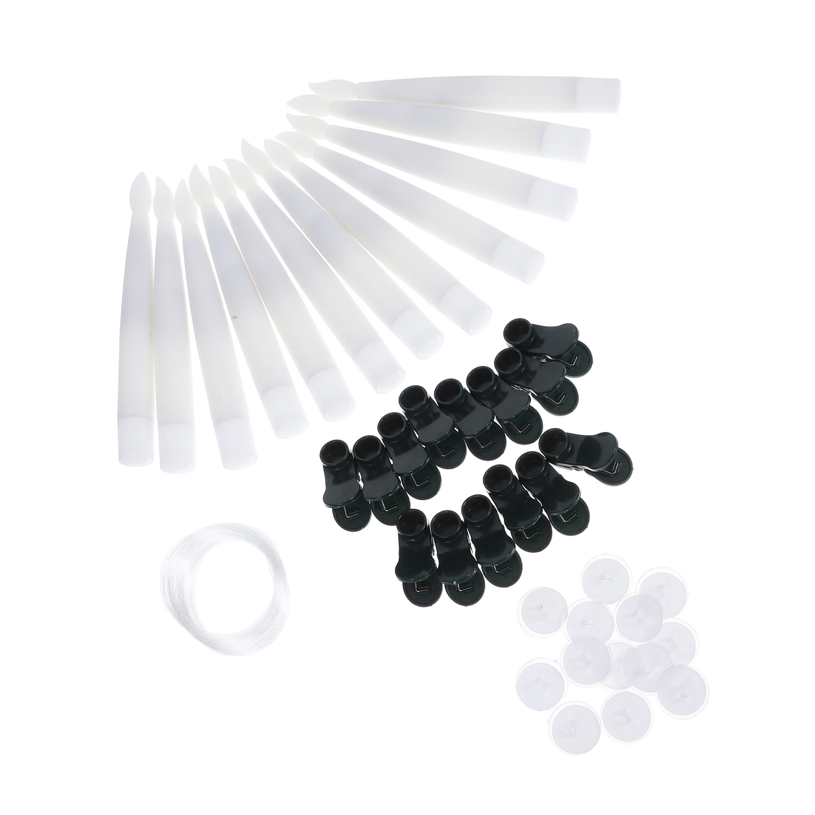 Holiday Candle Set - 12Sets Warm White LED Decoration Candles