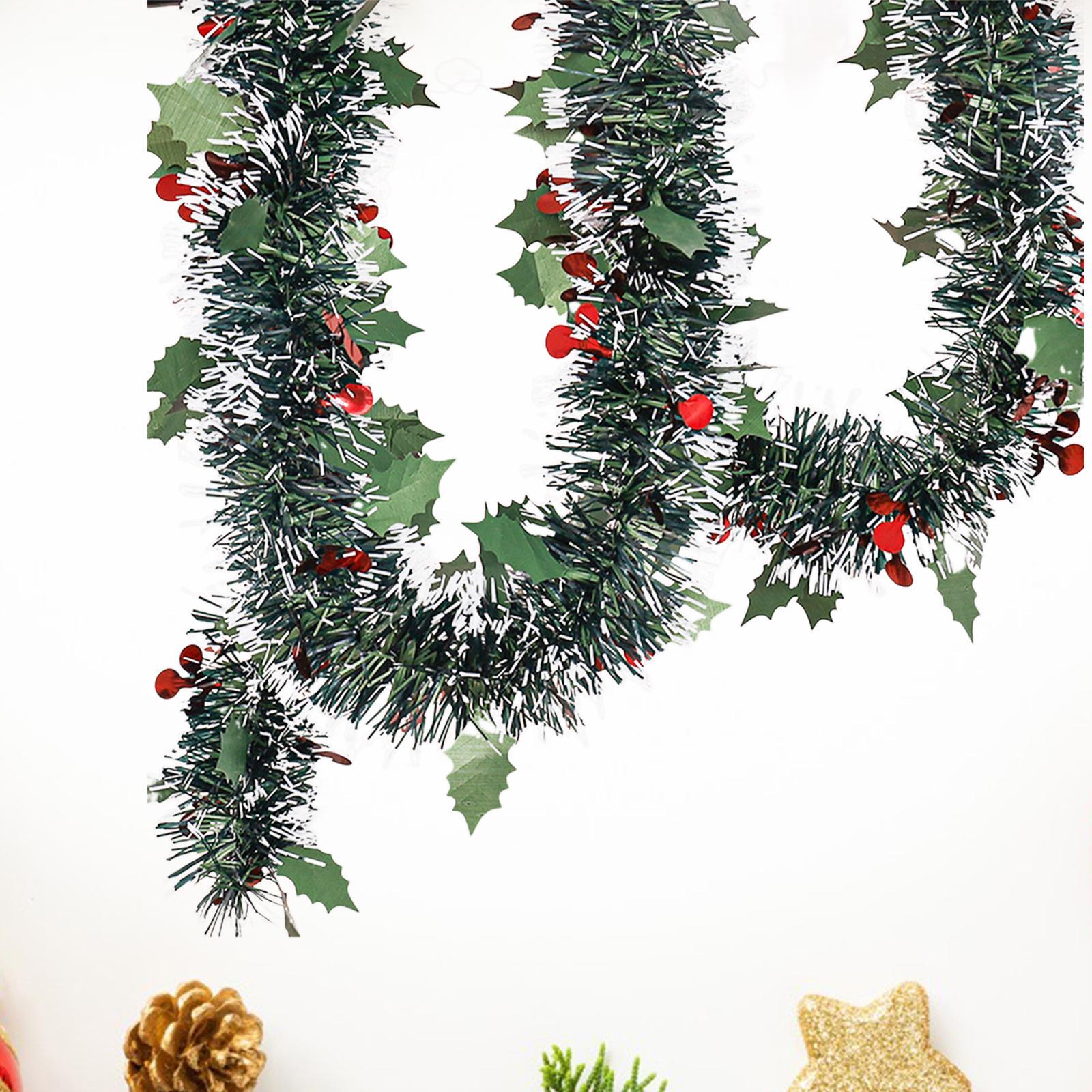 Tinsel Garland Decoration - 5.9ft Christmas Tinsel Garland Easy to