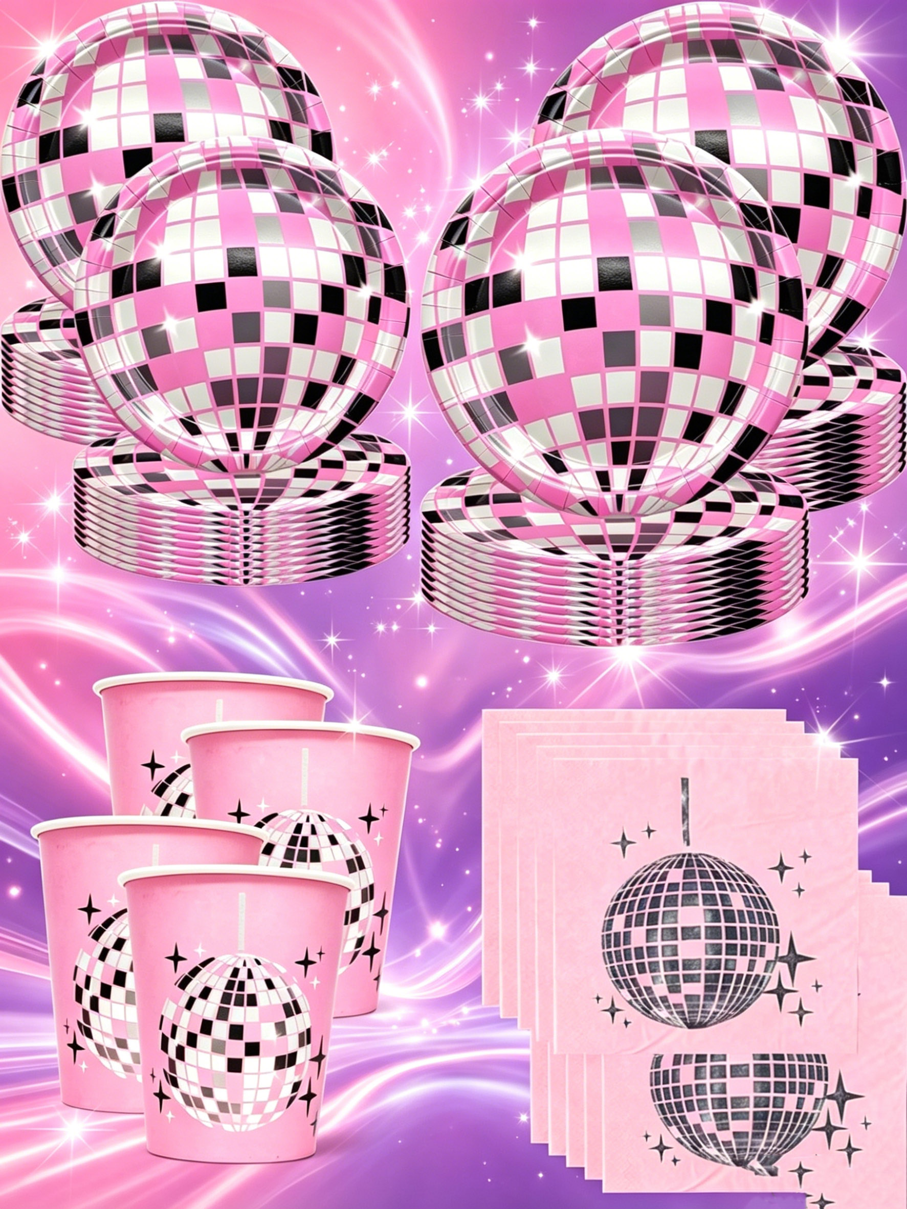 Pink Disco Ball Paper Tablewar - Ornament Ball Set recensie en prijs