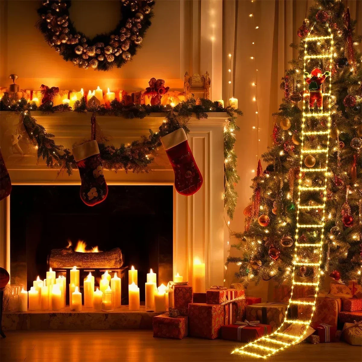 LED Ladder Light for Santa Cla - Christmas Lights Outdoor recensie en prijs