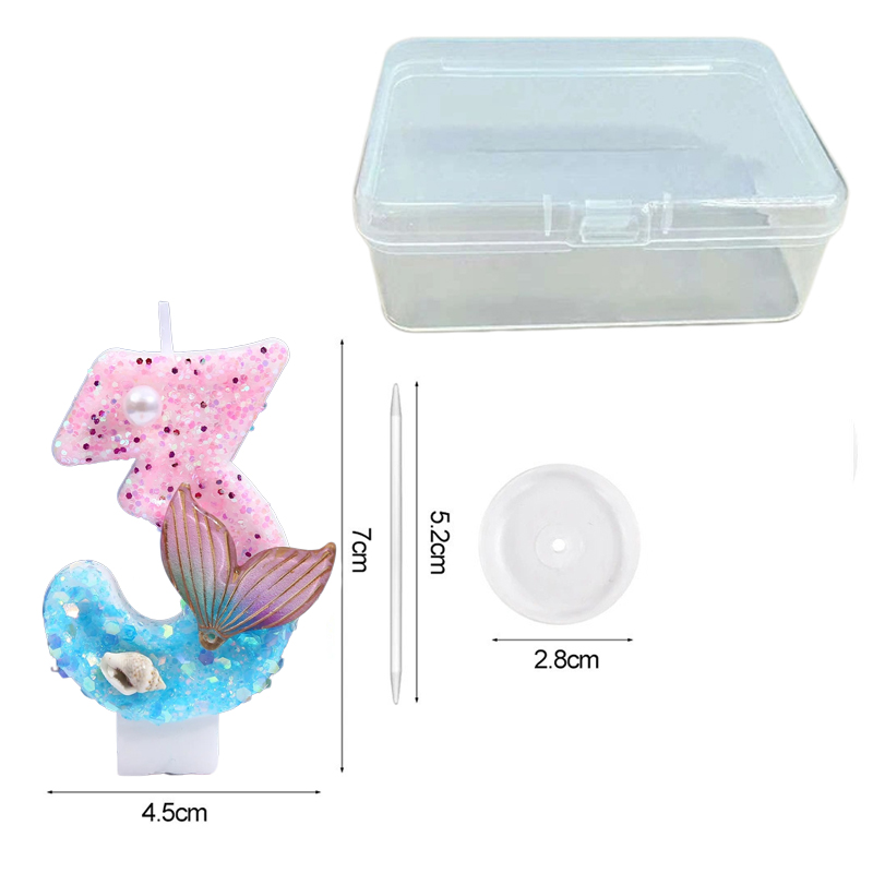 Gradient Blue Shell Pearl Crea - Holiday Candle Set recensie en prijs