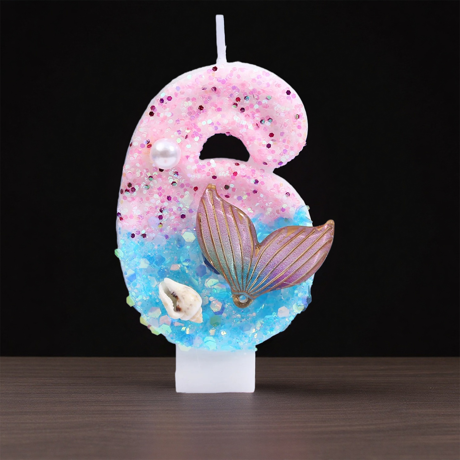 Gradient Blue Shell Pearl Crea - Holiday Candle Set recensie en prijs