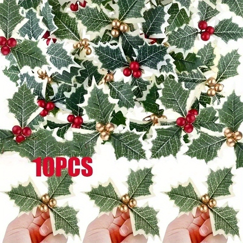 10 Pcs Artificial Holly Berrie - Christmas Wreath Fake recensie en prijs