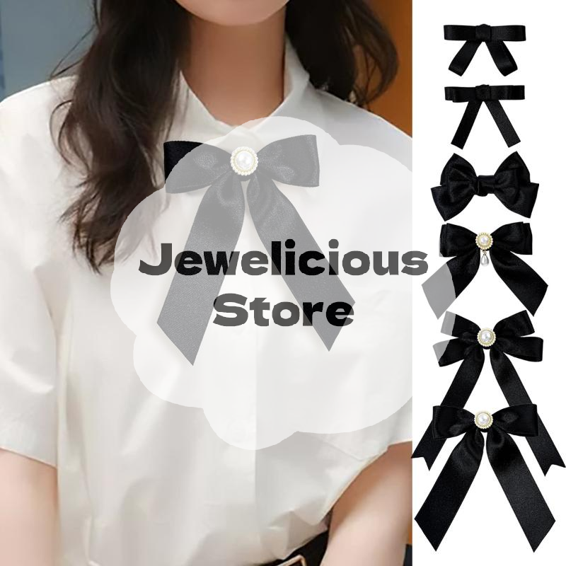 Black Ribbon Bow Pearl Brooch  - Ribbon Bow Gift recensie en prijs