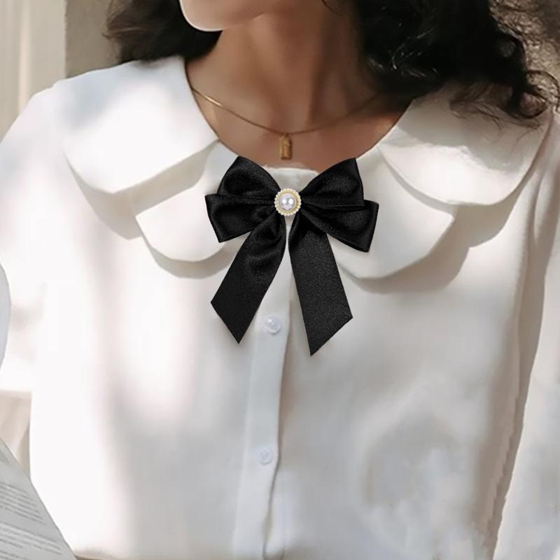 Black Ribbon Bow Pearl Brooch  - Ribbon Bow Gift recensie en prijs