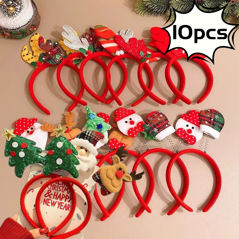 10pcs Christmas Hairband Xmas  - Reindeer Antlers Headband recensie en prijs