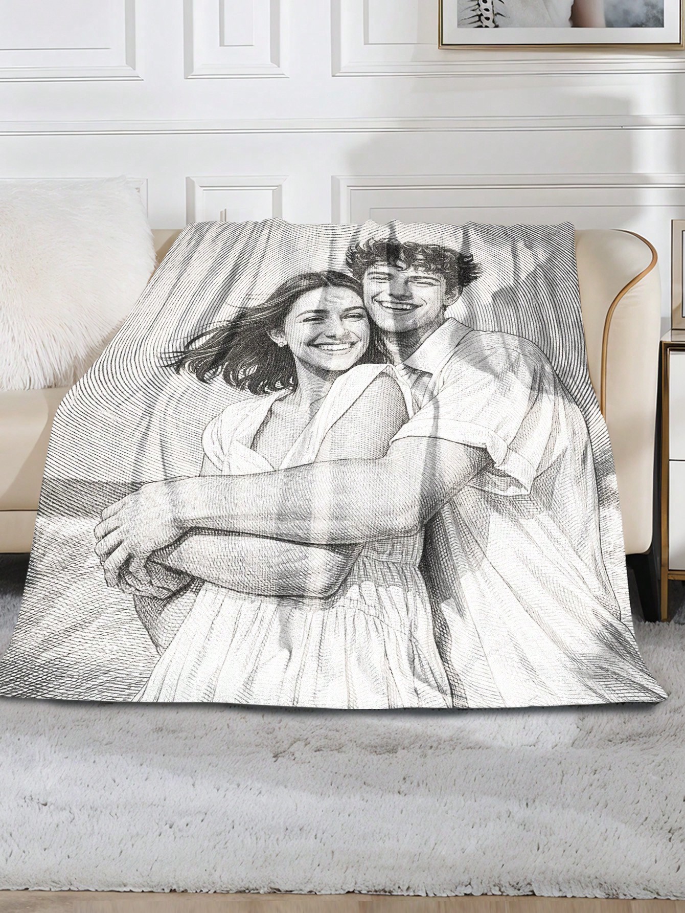 Custom AI Style Photo Blanket  - Christmas Throw Blanket recensie en prijs