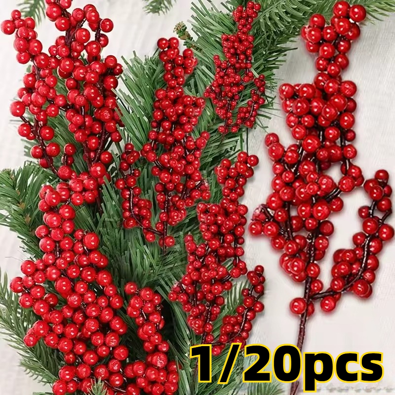 Christmas Artificial Red Berri - Christmas Wreath Fake recensie en prijs