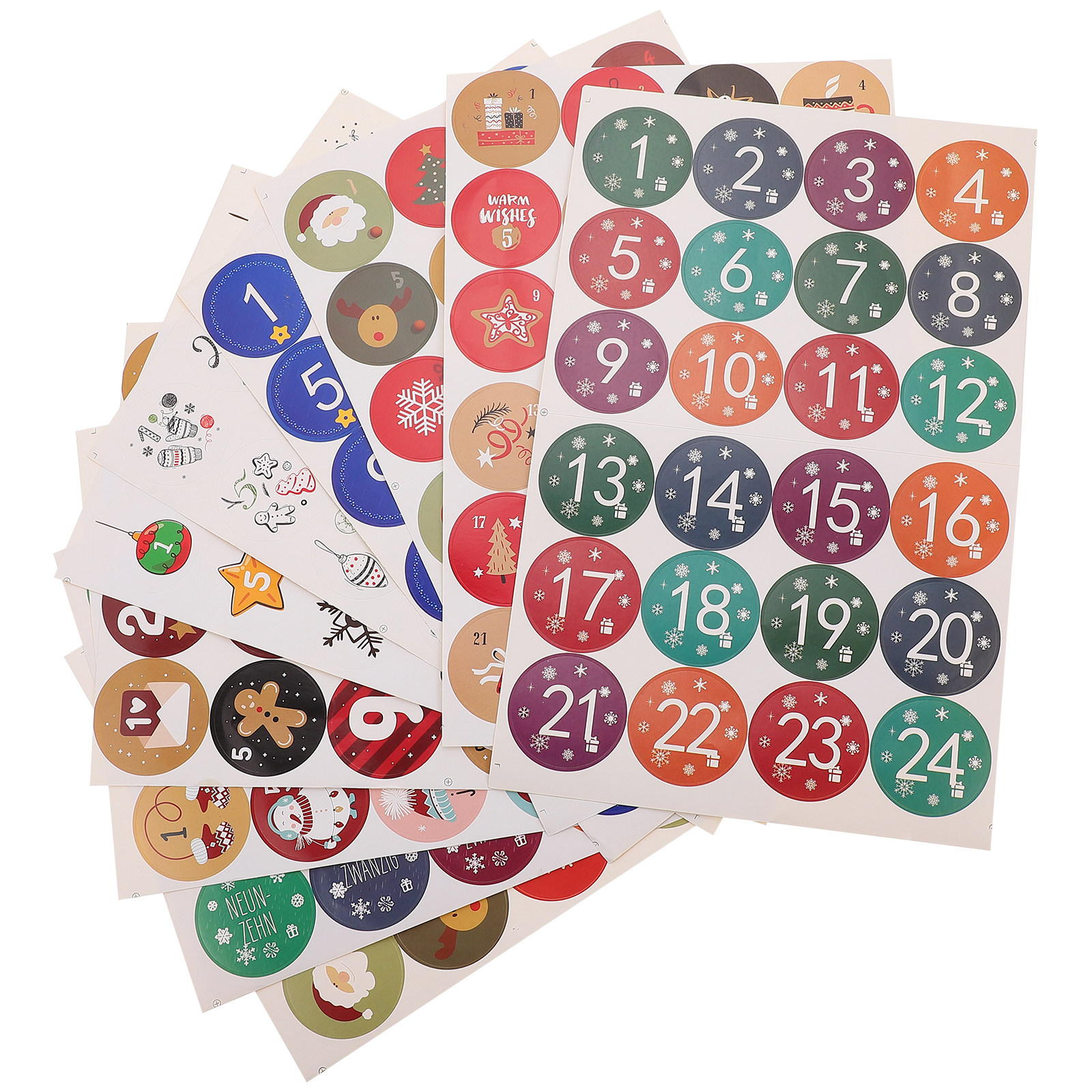 10 Sheets Holidays Stickers Ch - Advent Calendar Gift recensie en prijs