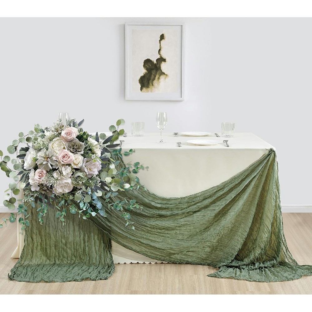 10Pcs Cheesecloth Table Runner - Christmas Table Runner recensie en prijs