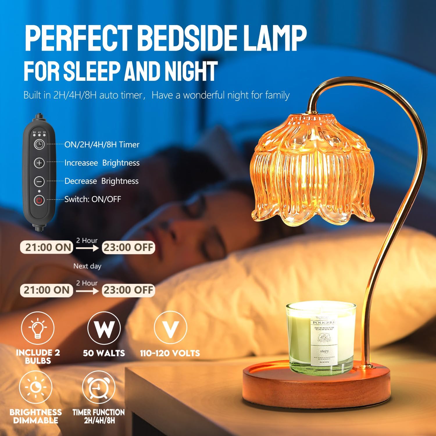 Candle Warmer Lamp with Timer  - Holiday Candle Set recensie en prijs