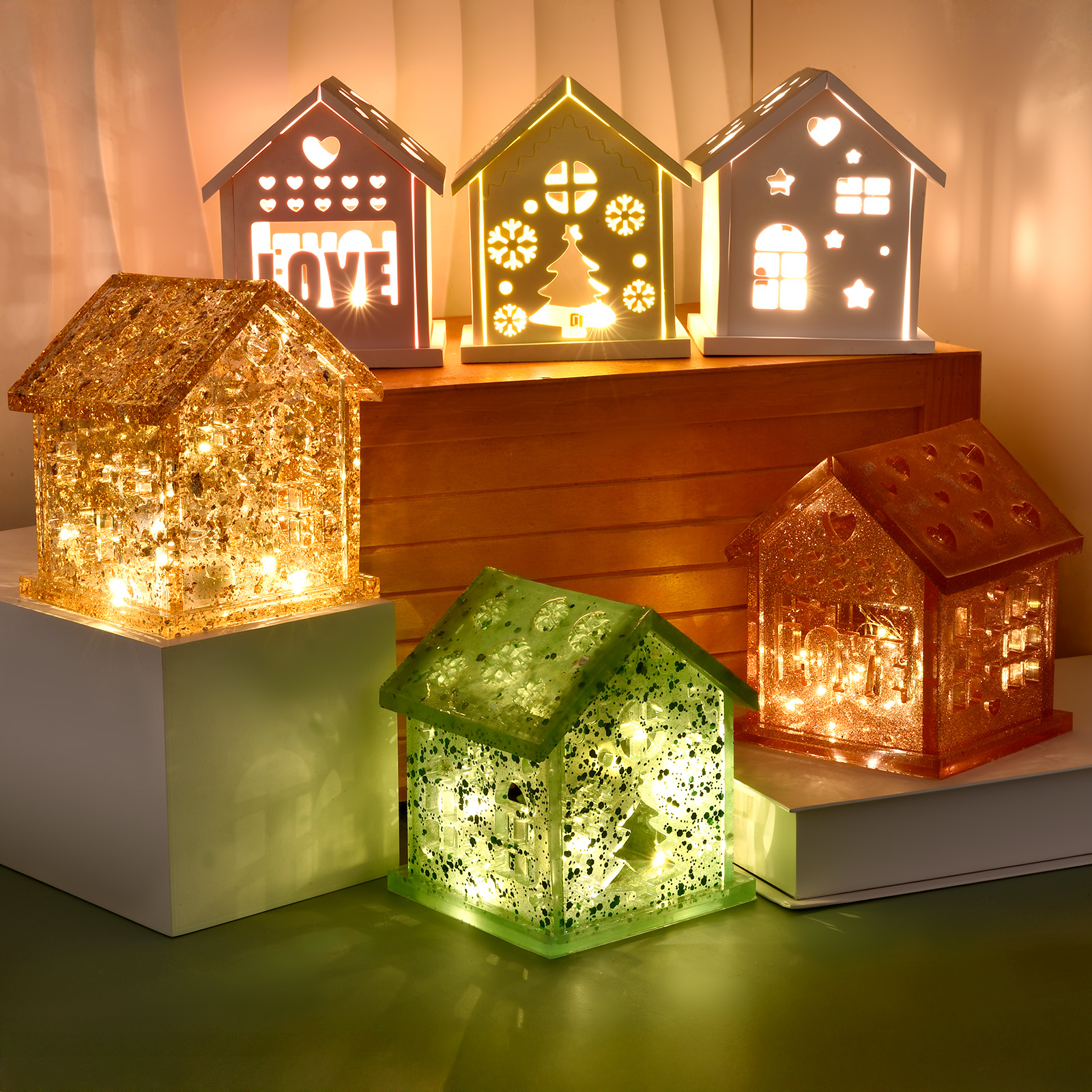 3D House Silicone Mold DIY Chr - Holiday Candle Set recensie en prijs