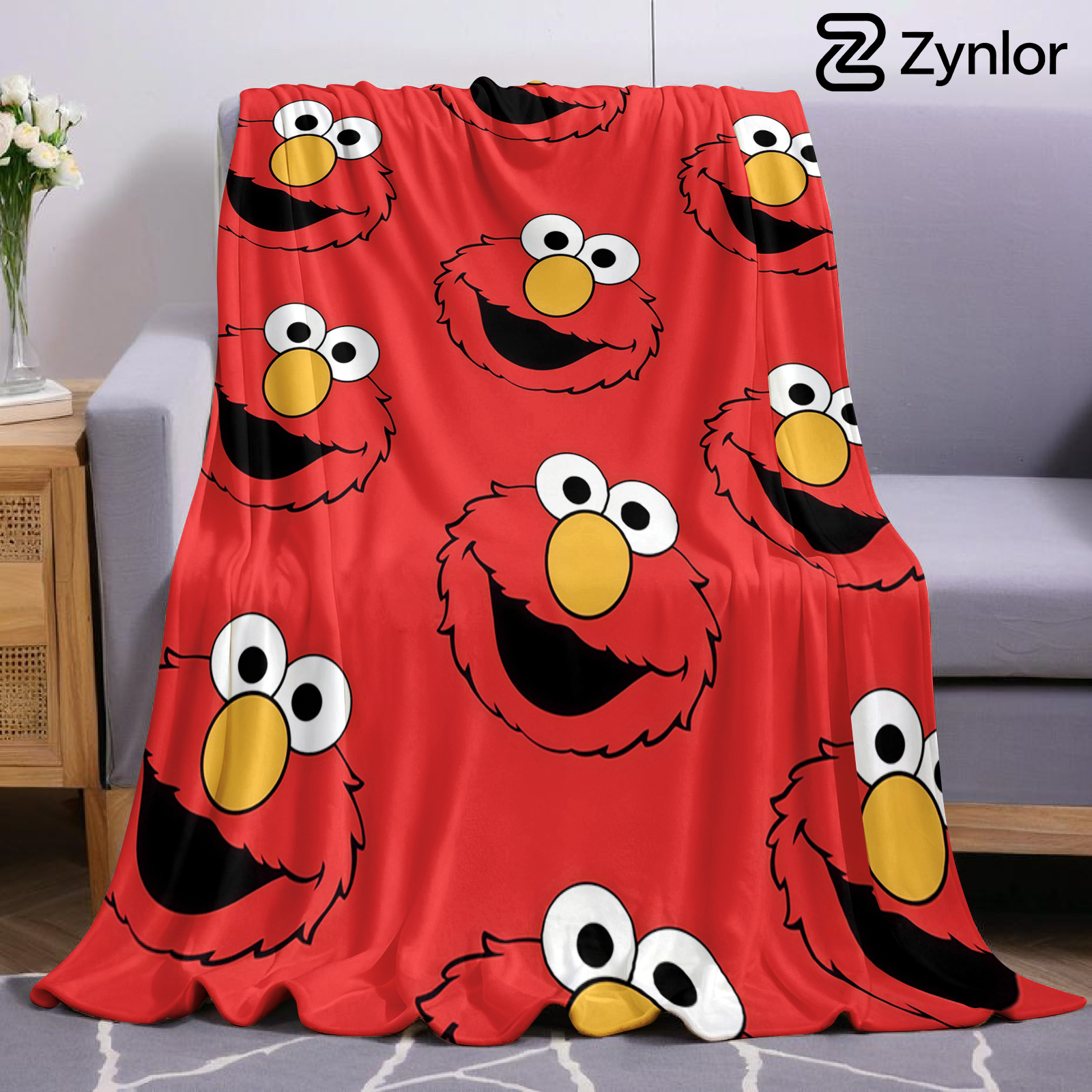 Elmo Face Cartoon Anime Print  - Christmas Throw Blanket recensie en prijs