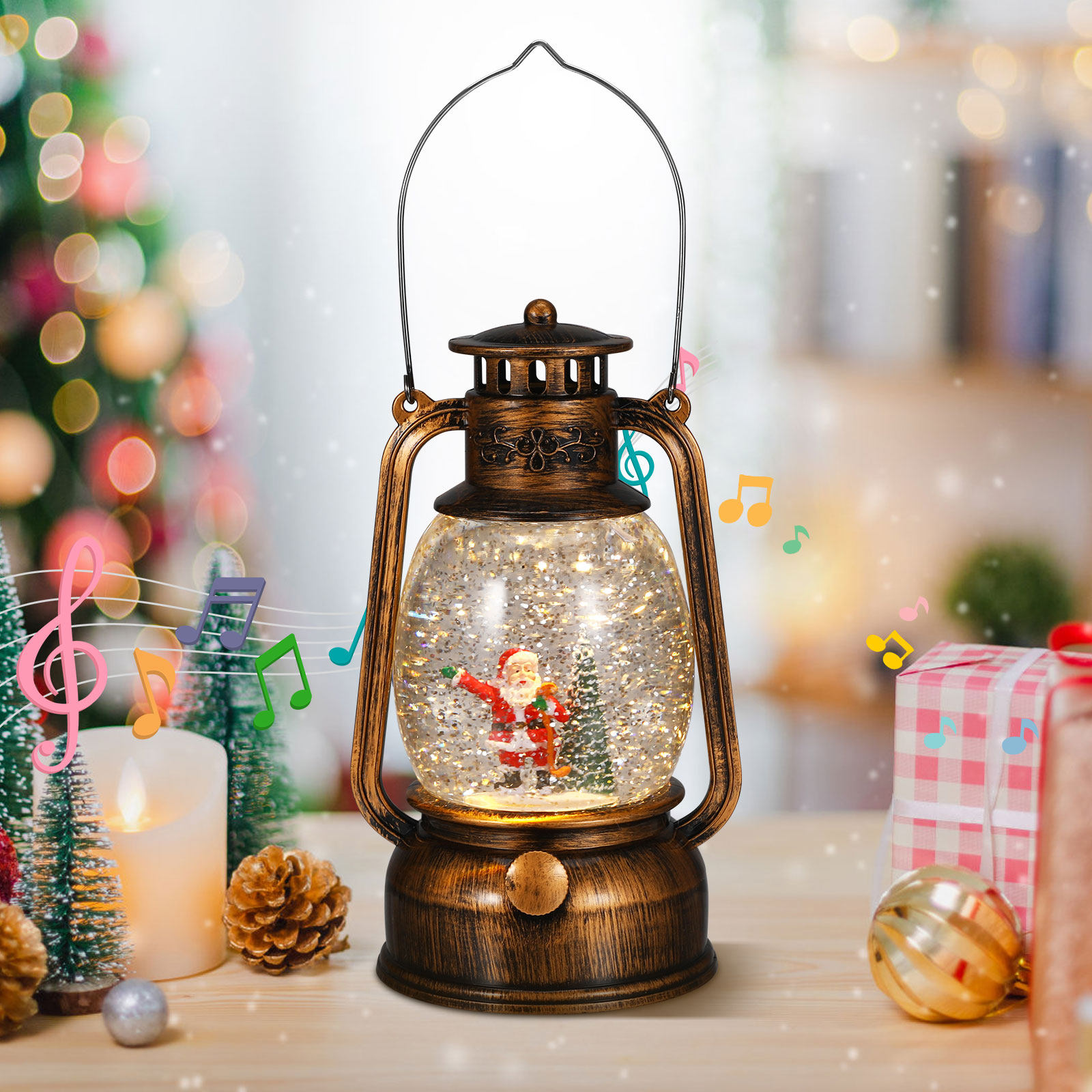 Christmas Snow Globe Lantern w - Snow Globe Musical recensie en prijs