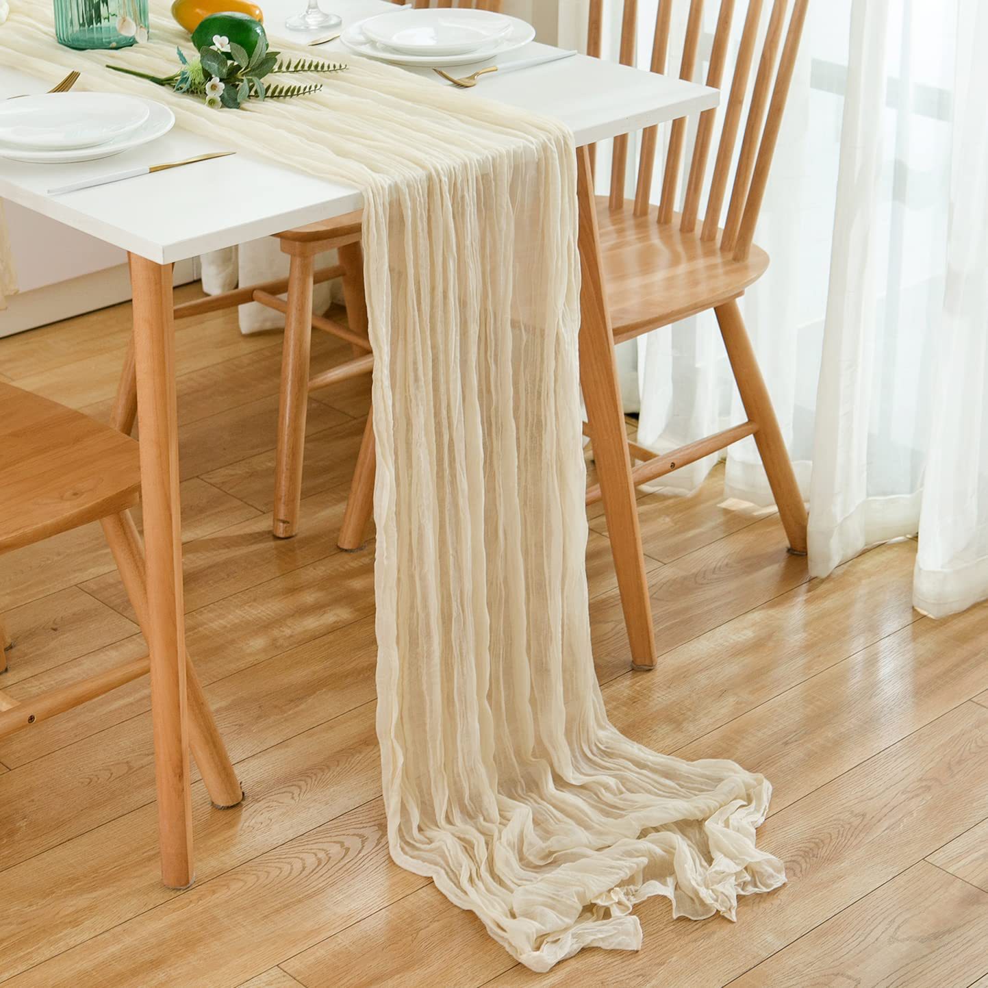 Wrinkle Gauze Table Runner Che - Christmas Table Runner recensie en prijs