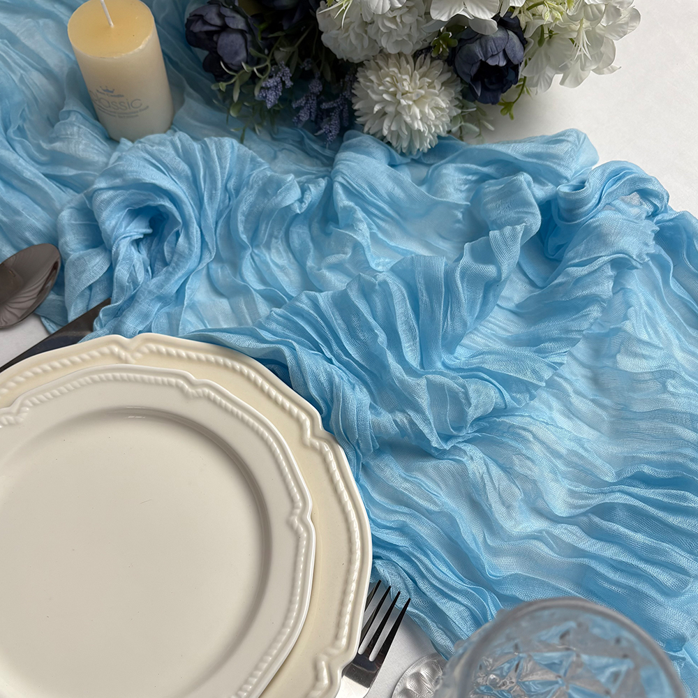 Wrinkle Gauze Table Runner Che - Christmas Table Runner recensie en prijs
