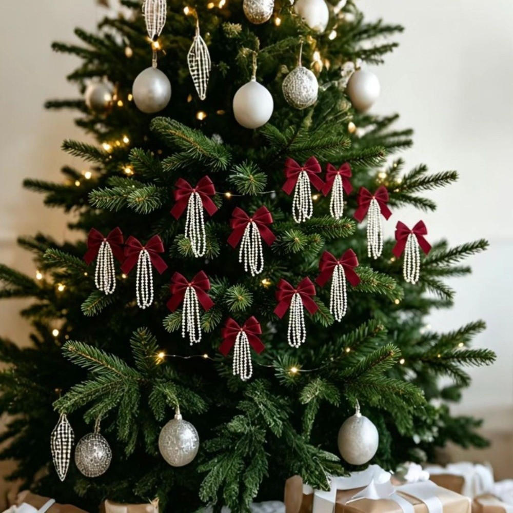 12pcs Set Christmas Tree Bows  - Gift Box Wrap Set recensie en prijs