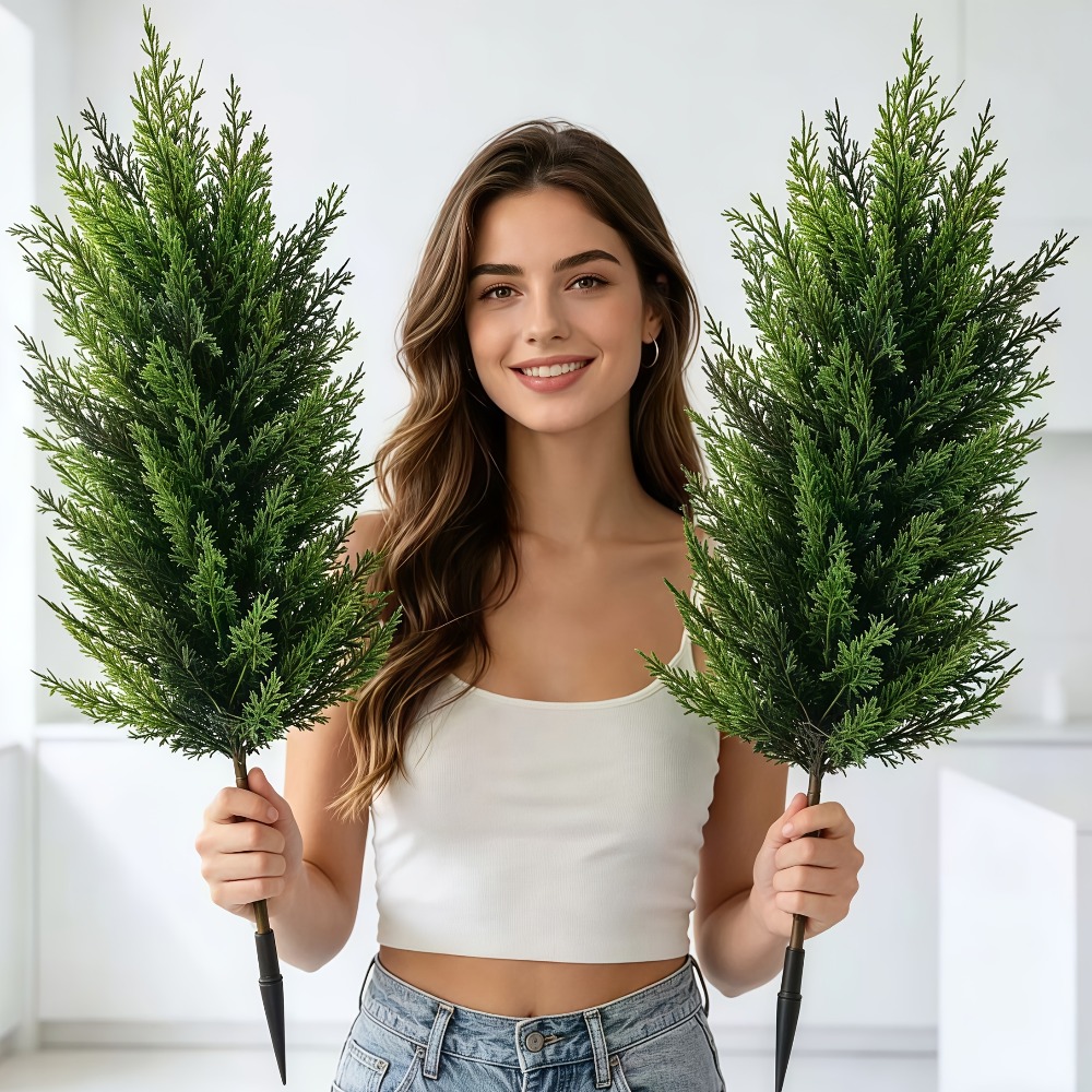 2PC Outdoor Artificial Pine Tr - Christmas Tree Artificial recensie en prijs
