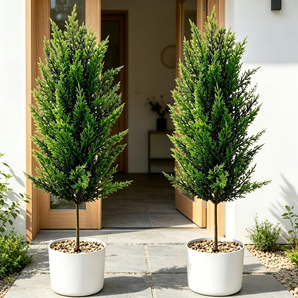 2PC Outdoor Artificial Pine Tr - Christmas Tree Artificial recensie en prijs