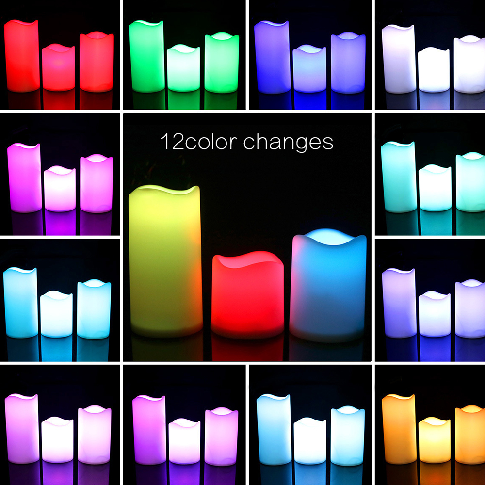 3pcs/ Set LED Flameless Flicke - Holiday Candle Set recensie en prijs