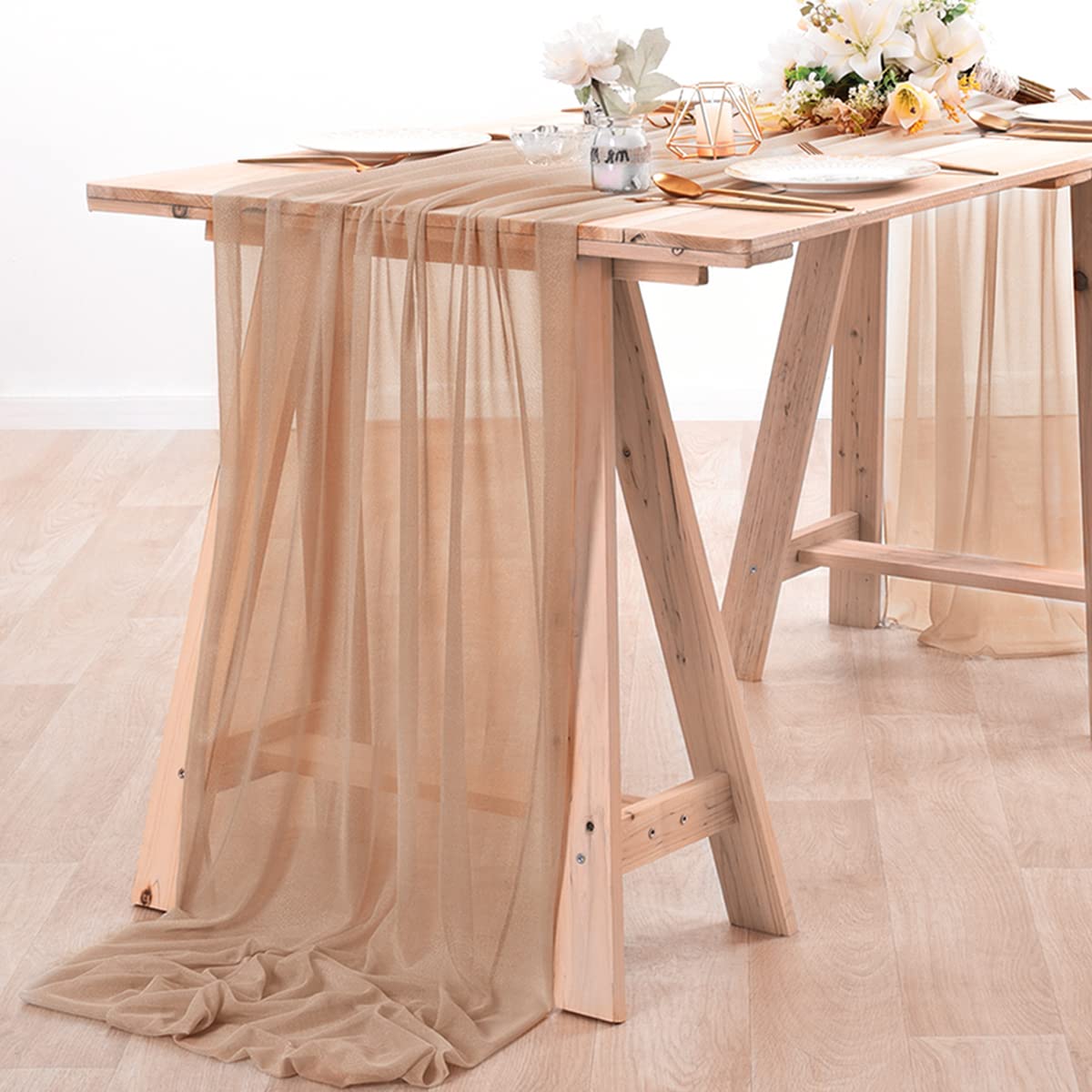 Chiffon Table Runner Nude Shee - Christmas Table Runner recensie en prijs