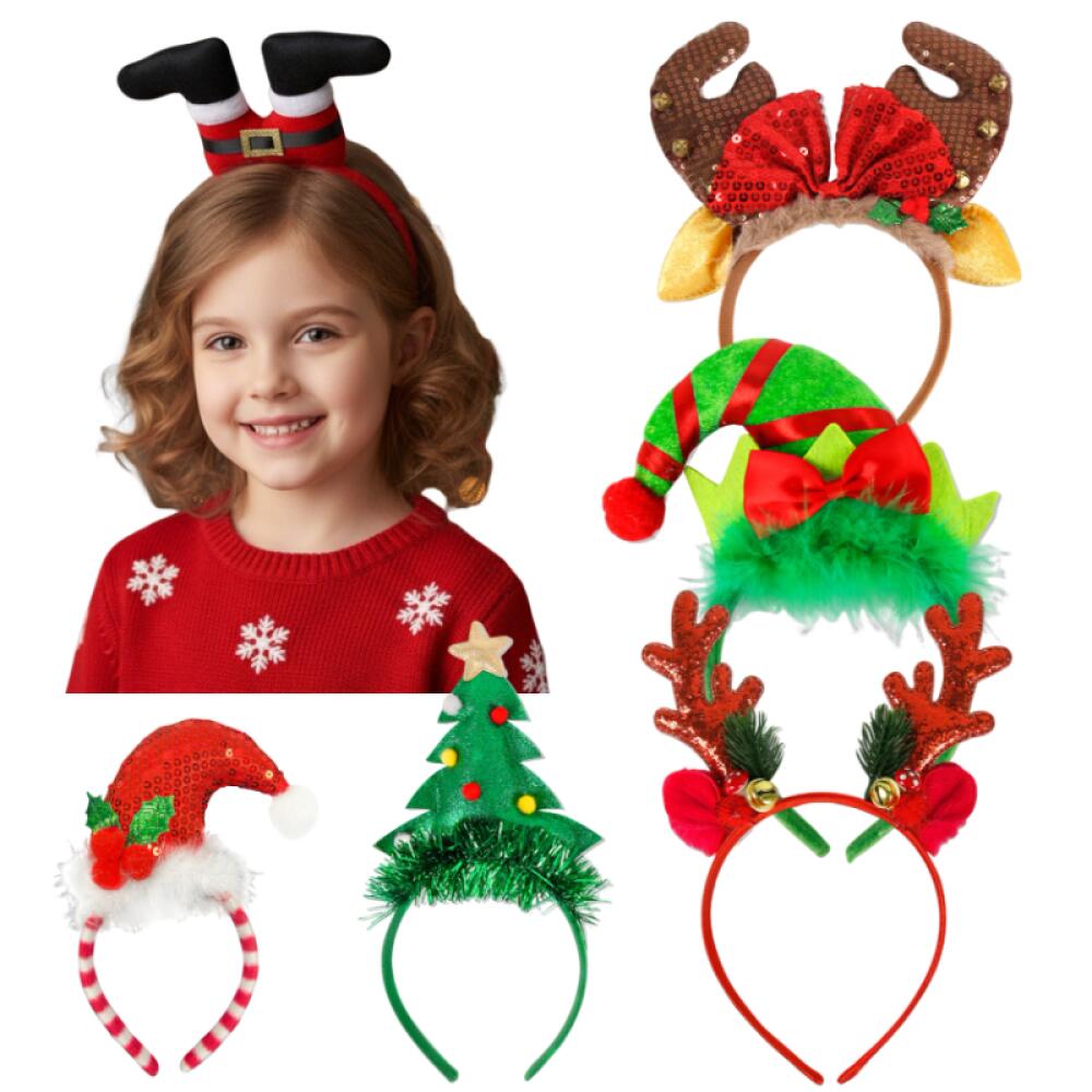 1 Piece/5Pcs Funny Santa Claus - Reindeer Antlers Headband recensie en prijs