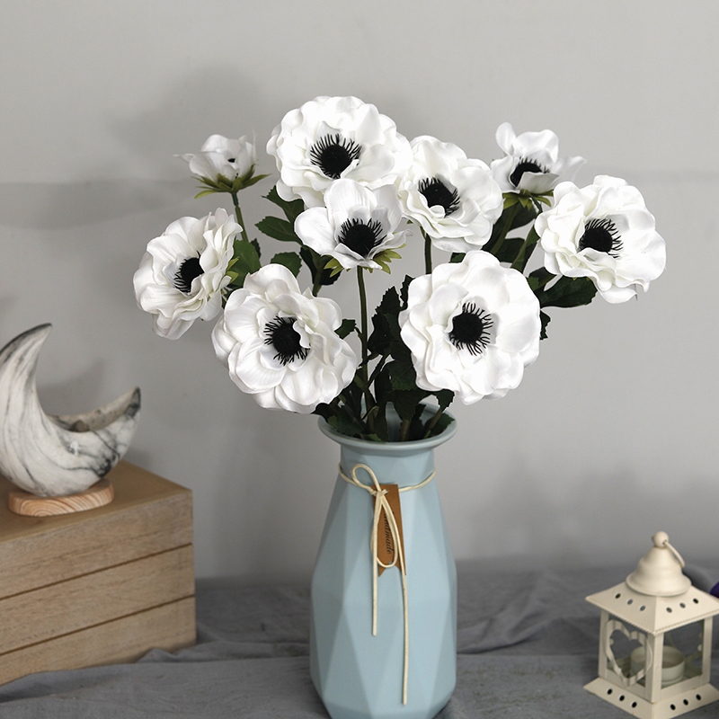 New 3 Heads Anemone Fake Flowe - Christmas Wreath Fake recensie en prijs