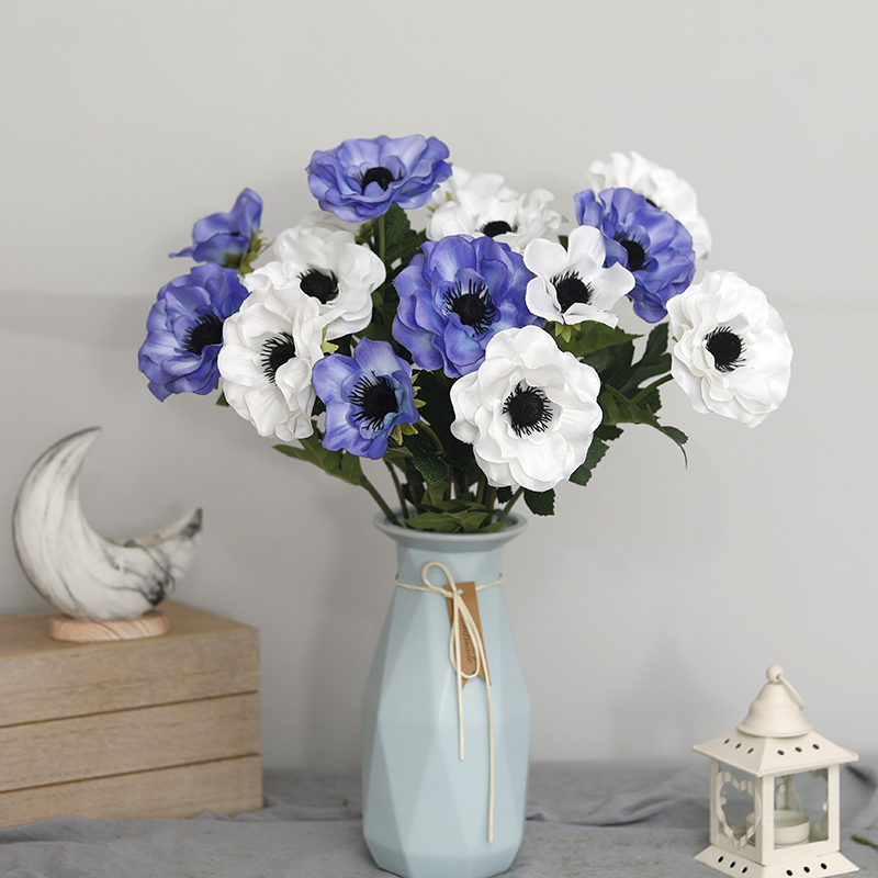 New 3 Heads Anemone Fake Flowe - Christmas Wreath Fake recensie en prijs