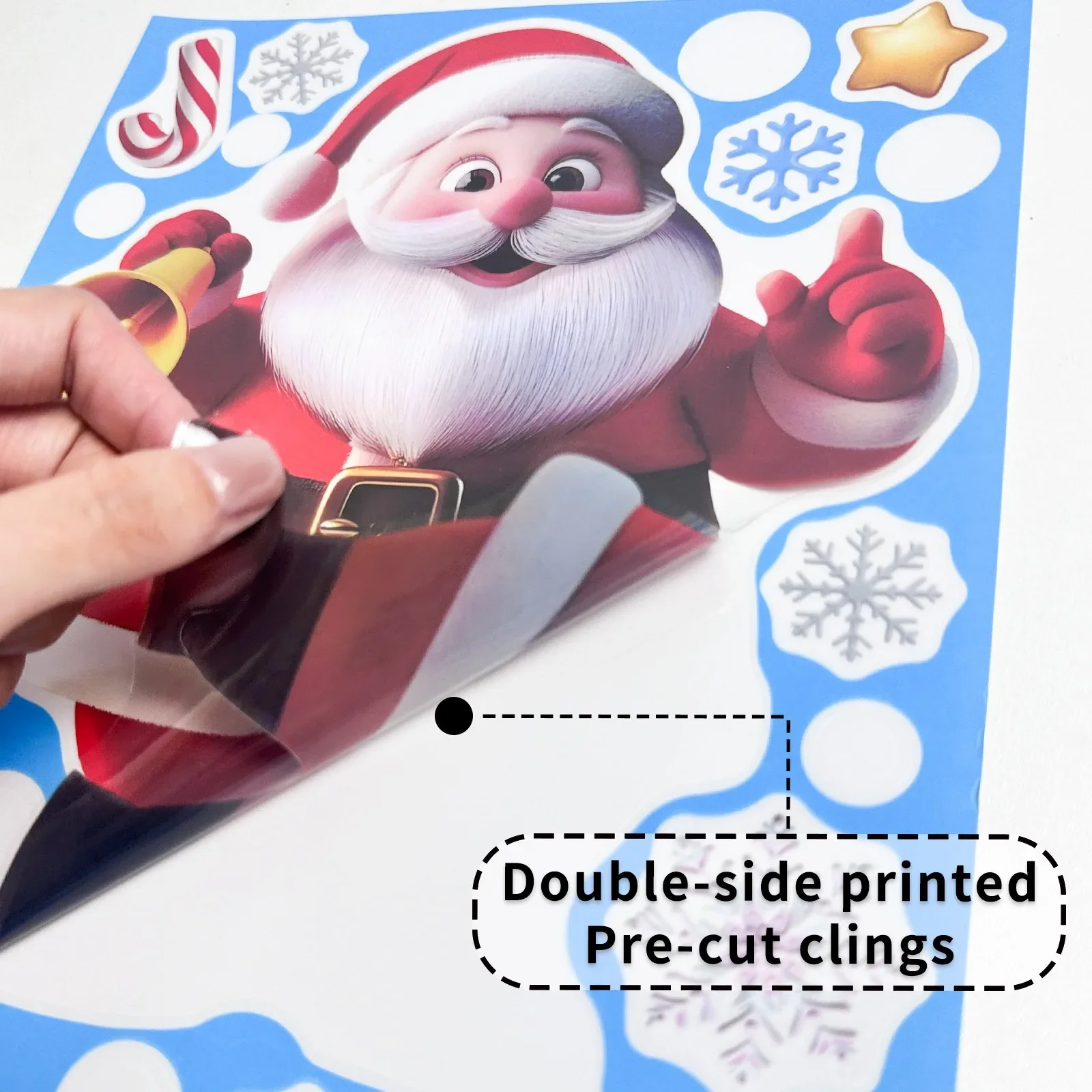 Christmas Window Stickers Ging - Snowflake Window Decal recensie en prijs
