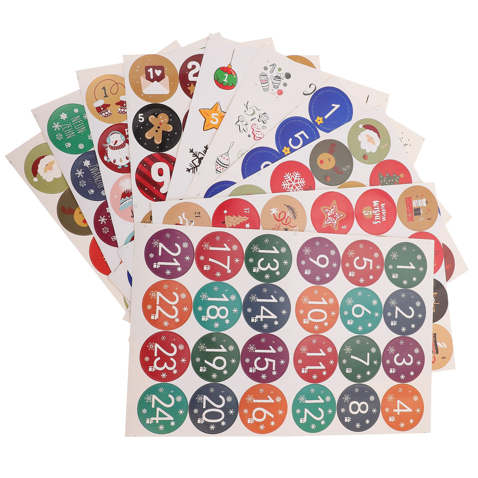 10 Sheets Christmas Decoration - Advent Calendar Gift recensie en prijs