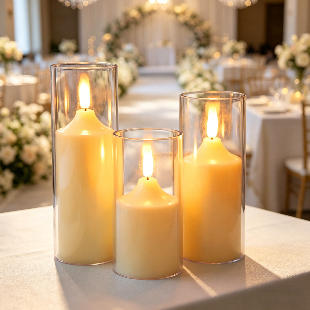 3pcs/ Set LED Flameless Flicke - Holiday Candle Set recensie en prijs