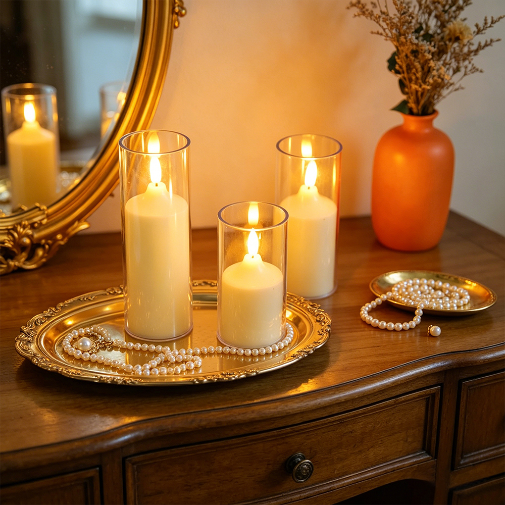 3pcs/ Set LED Flameless Flicke - Holiday Candle Set recensie en prijs