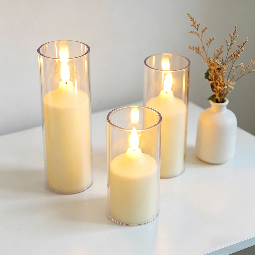 3pcs/ Set LED Flameless Flicke - Holiday Candle Set recensie en prijs