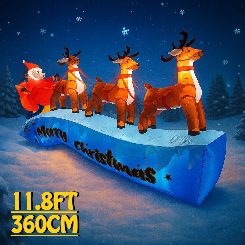 11.8FT Santa Claus Reindeer Sl - Christmas Lights Outdoor recensie en prijs