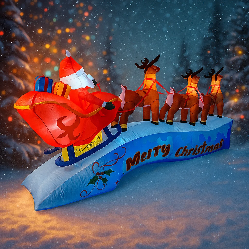 11.8FT Santa Claus Reindeer Sl - Christmas Lights Outdoor recensie en prijs