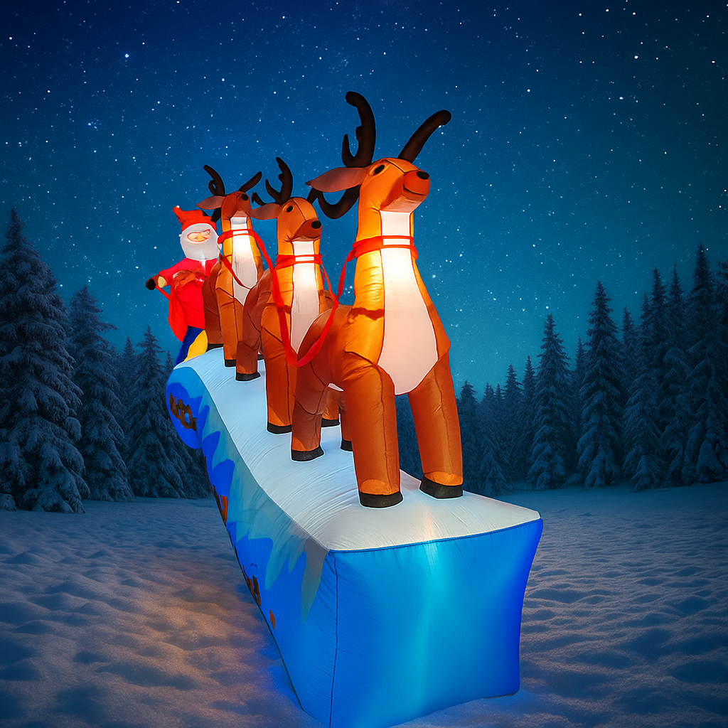 11.8FT Santa Claus Reindeer Sl - Christmas Lights Outdoor recensie en prijs