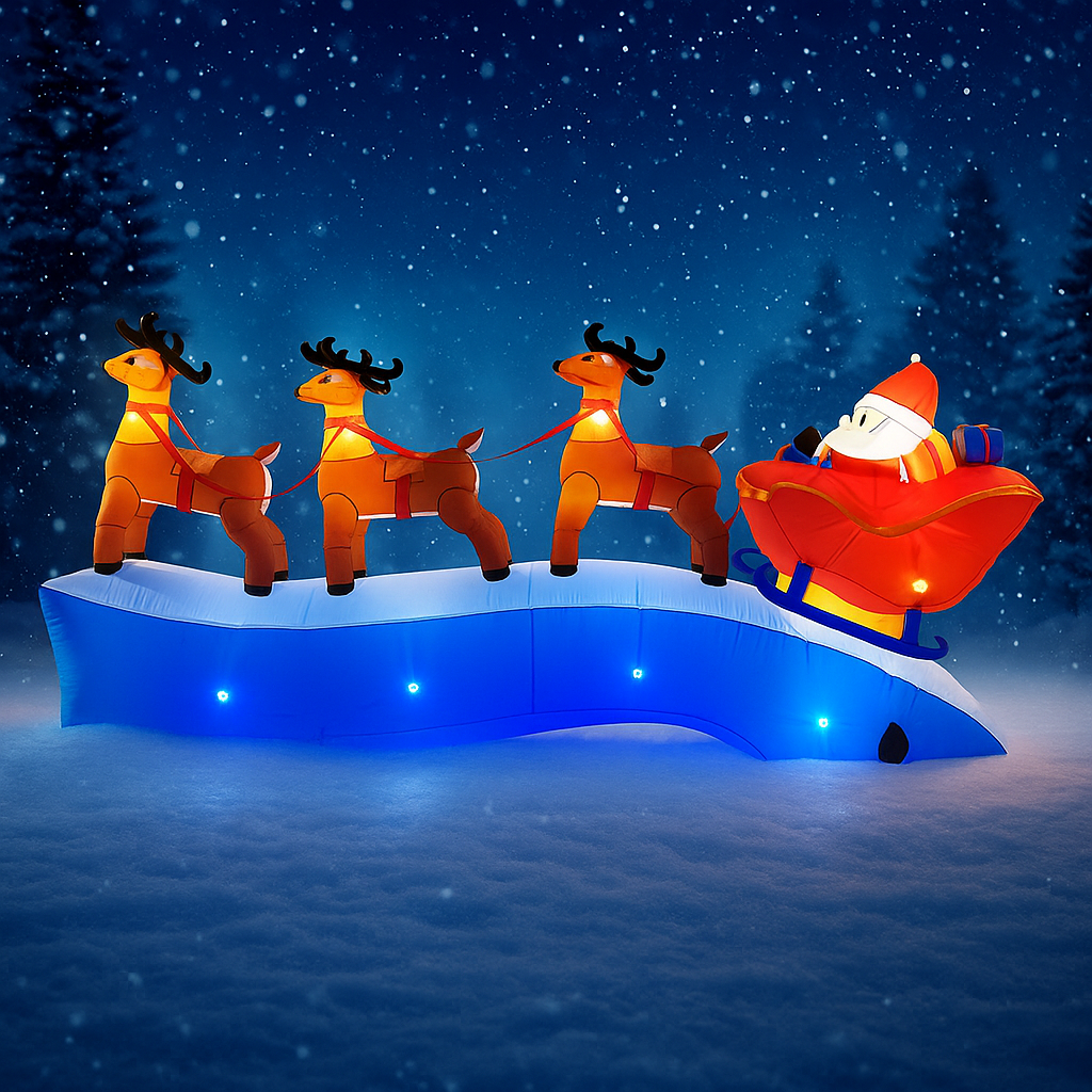 11.8FT Santa Claus Reindeer Sl - Christmas Lights Outdoor recensie en prijs