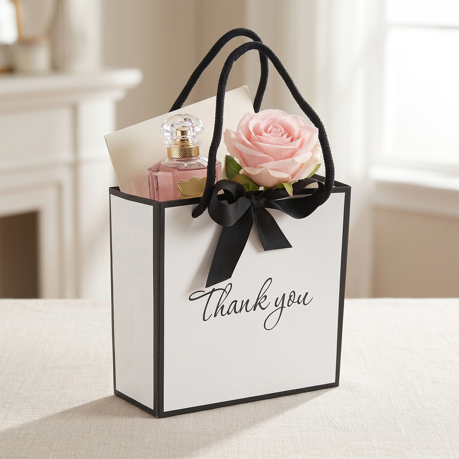 50Pcs Thank You Gift Bag with  - Ribbon Bow Gift recensie en prijs