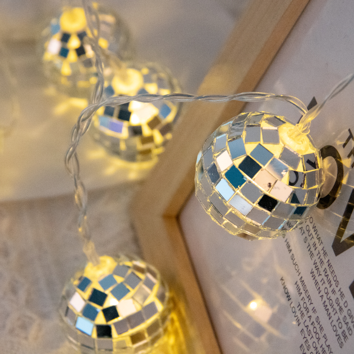 1.5m LED Mirror Ball String Li - Led Fairy String Lights recensie en prijs