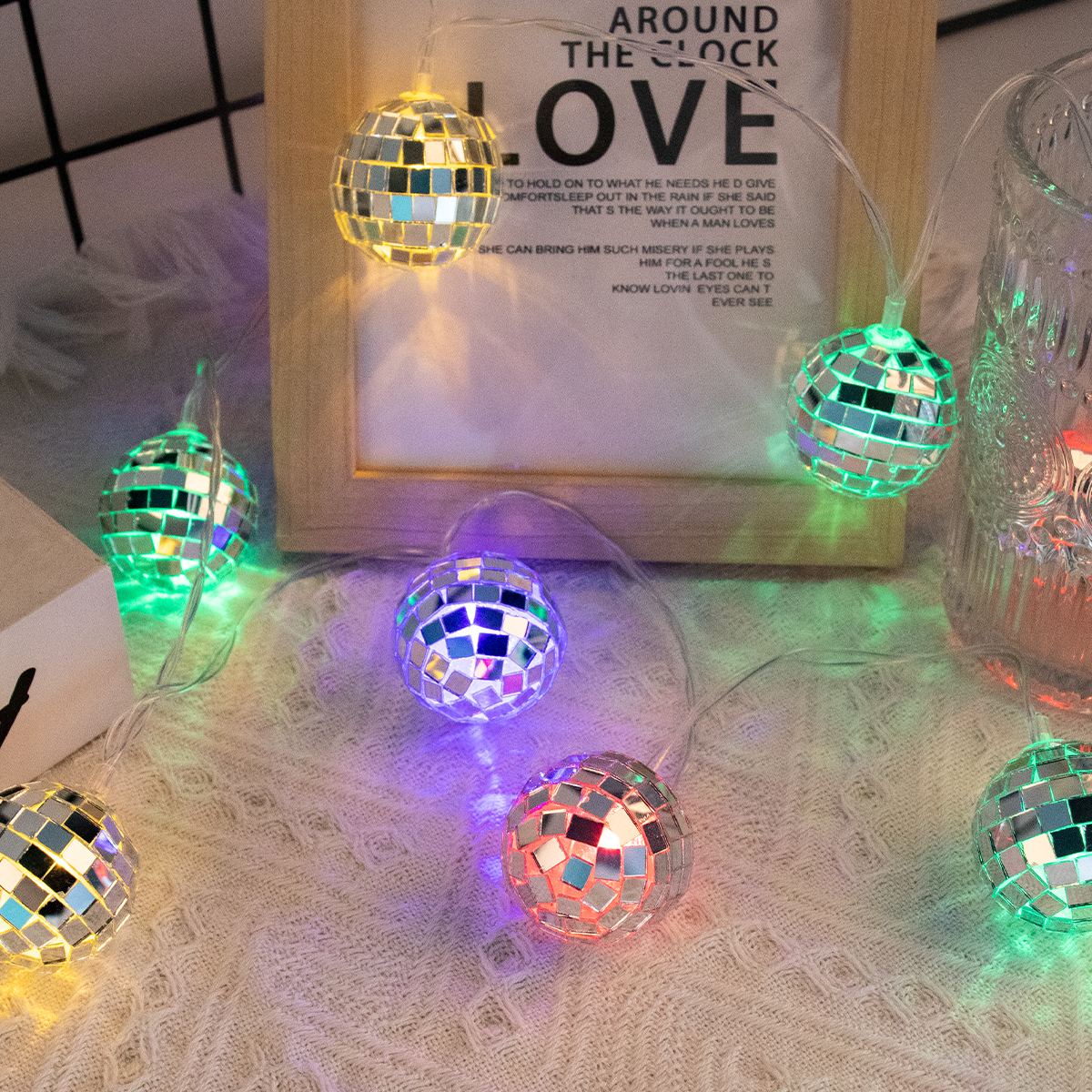 1.5m LED Mirror Ball String Li - Led Fairy String Lights recensie en prijs