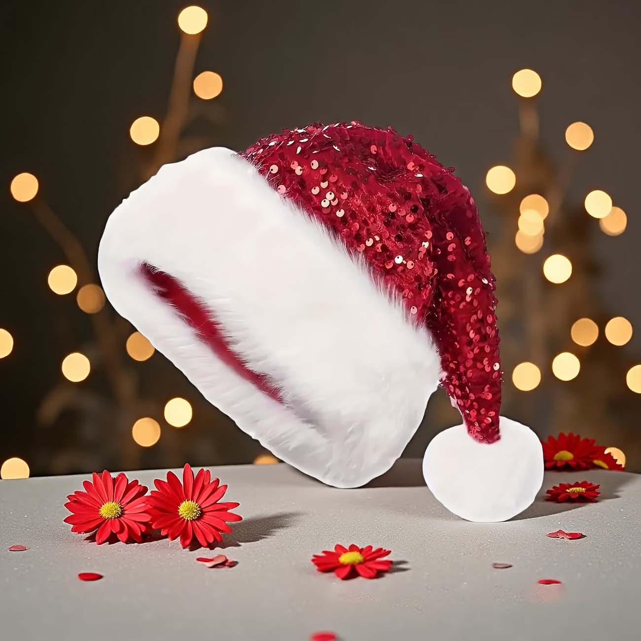 Sequin Christmas Hat Plush Sol - Santa Hat Plush recensie en prijs
