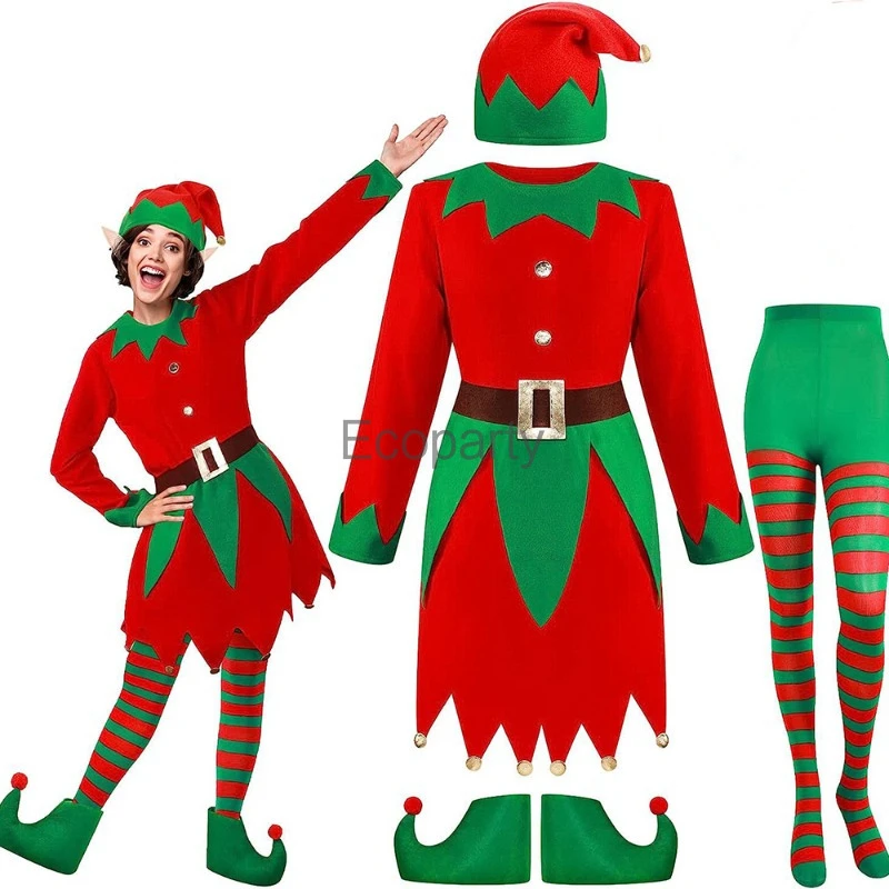 2025 Adult Kids Christmas Sant - Elf Costume Christmas recensie en prijs