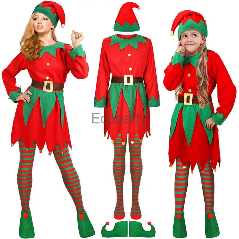 2025 Adult Kids Christmas Sant - Elf Costume Christmas recensie en prijs