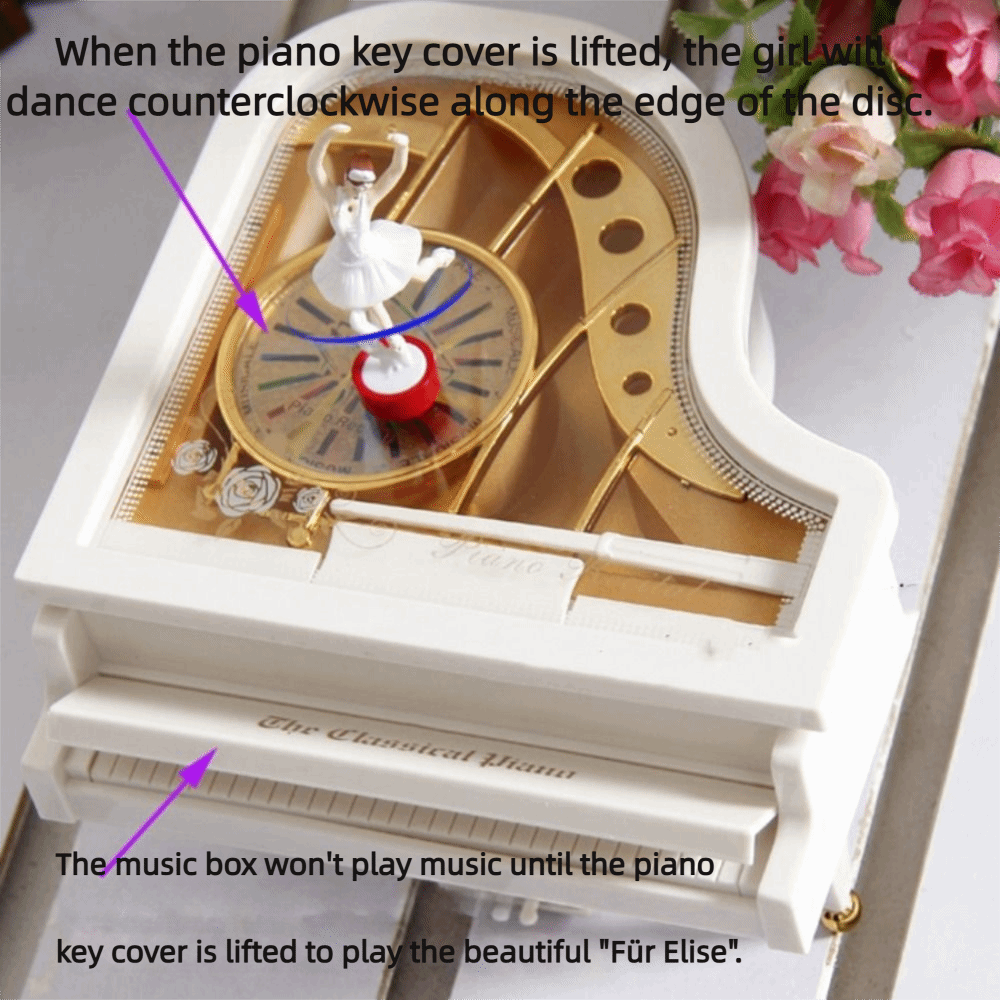 European-style Piano Model Mus - Snow Globe Musical recensie en prijs