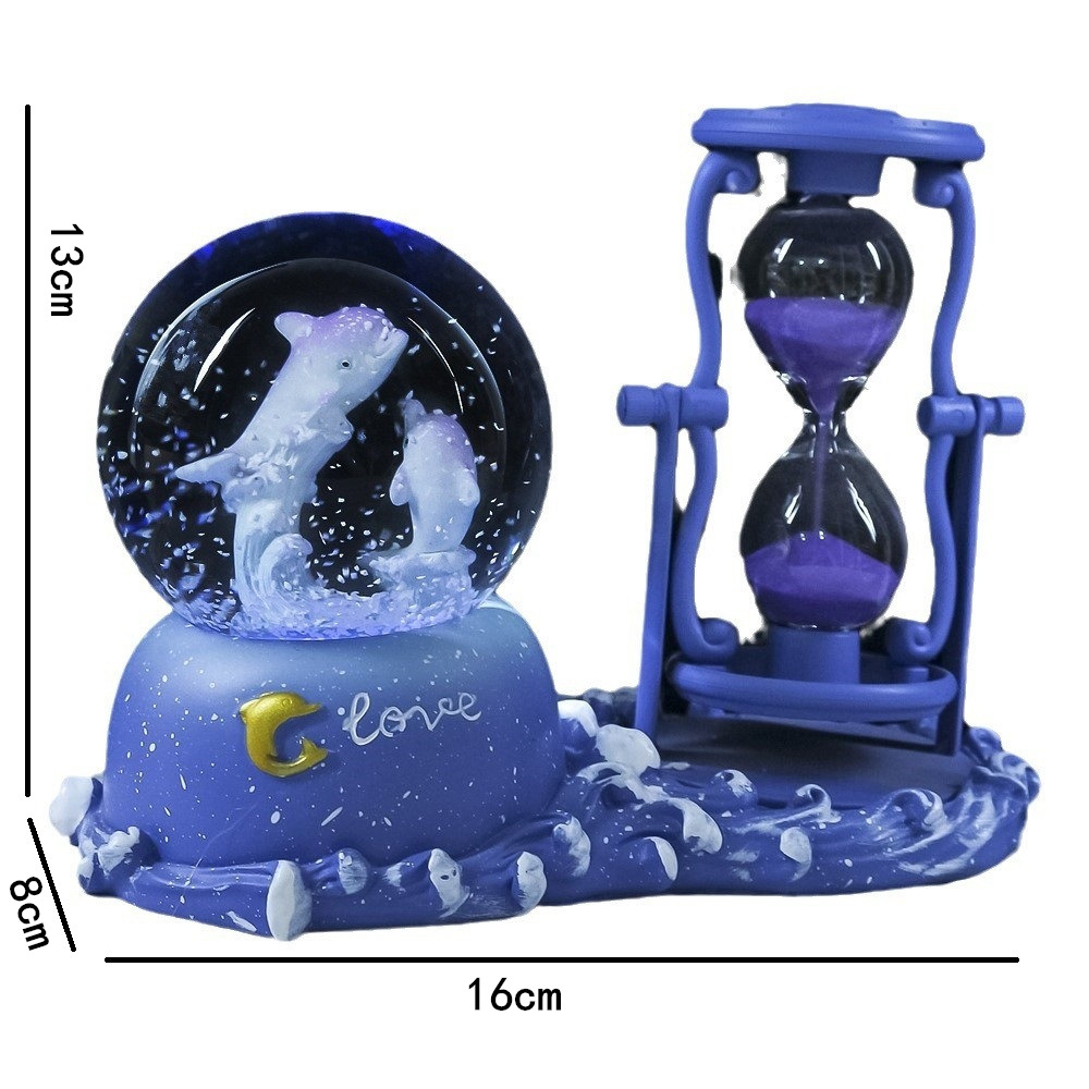 Dolphin Hourglass Timer Crysta - Snow Globe Musical recensie en prijs