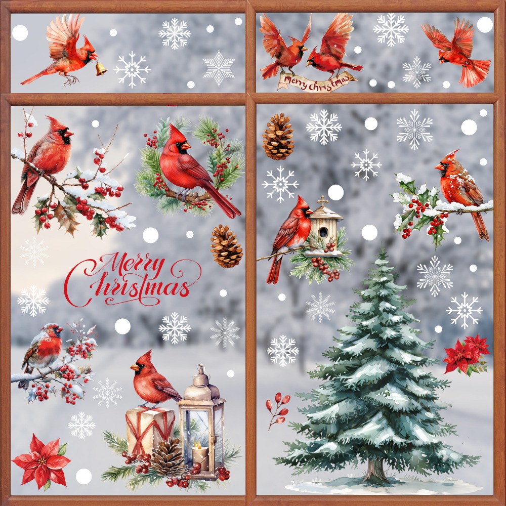 9pcs Christmas Window Decals C - Snowflake Window Decal recensie en prijs