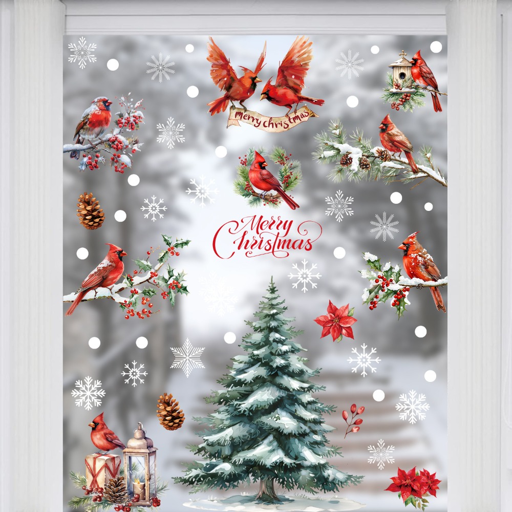 9pcs Christmas Window Decals C - Snowflake Window Decal recensie en prijs