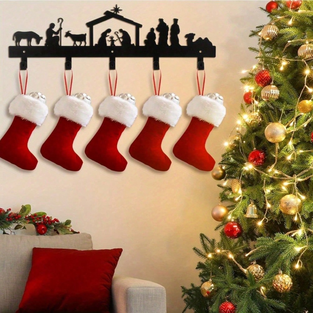 Vintage 6 Hook Metal Stocking  - Christmas Stocking Hanging recensie en prijs