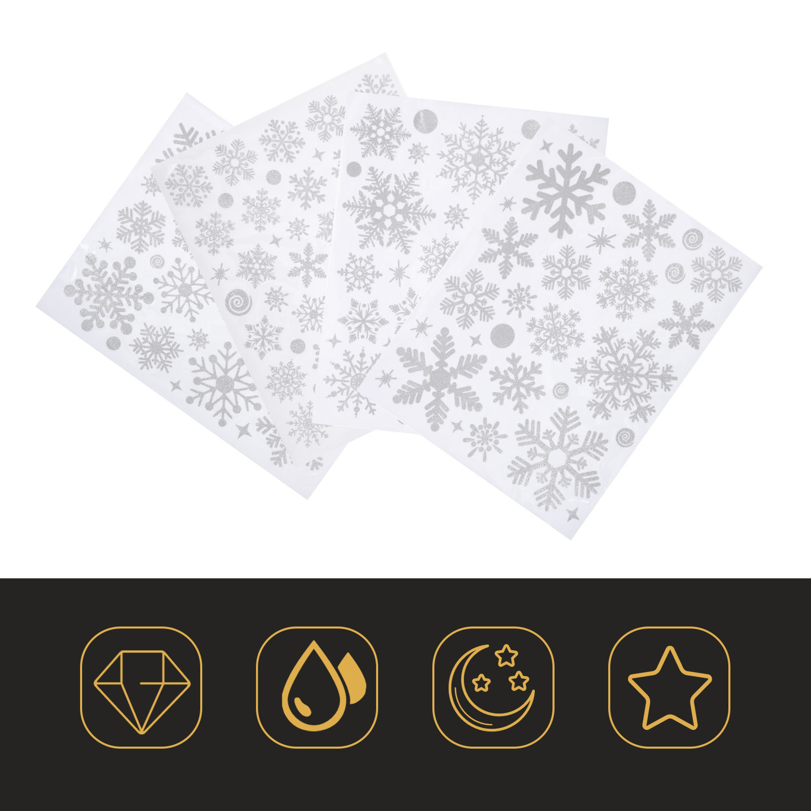 White Snowflake Decals Window  - Snowflake Window Decal recensie en prijs